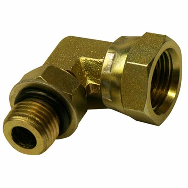 Apache 39006103 .37 in. Male O-Ring x .37 in. Female Pipe- 90 Degrees Swivel- Hydraulic Adapter 157097